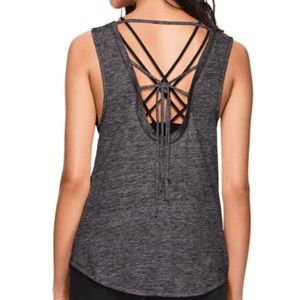 Vs pink strappy back tank